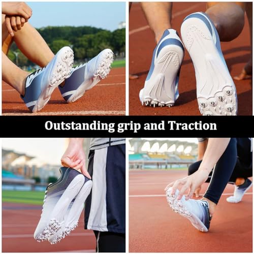 HASTHIP 20pcs Hard Steel Spikes Replacement for Track Spikes 1/4'' Steel Footwear Spikes with Spike Wrench, Ideal for Track Spikes, Field Spikes, Sprint Spikes HASTHIP 20pcs Hard Steel Spikes Replacement for Track Spikes 1/4'' Steel Footwear Spikes with Spike Wrench, Ideal for Track Spikes, Field Spikes, Sprint Spikes
